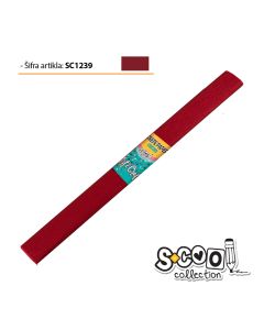 S-COOL Krep papir, tamno crveni sc1239- 10 kom set - NS28570