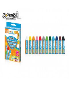 S-COOL Uljani pastel SC1616, set 1/12 - NS30307