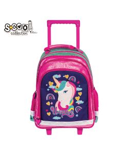 RANAC TROLLEY OJAČANA LEĐA UNICORN DARK BLUE 38*29*14,0CM SC1638