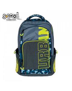 S-COOL Anatomski Ranac Urban Blue and green SC1646 - NS30369