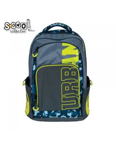 S-COOL Anatomski Ranac Urban Blue and green SC1646 - SC1646