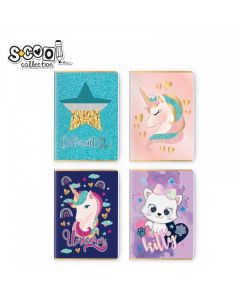 S-COOL Sveska Girl's, premium, A5 SC1764 set 1/10, miks dezena - NS30596