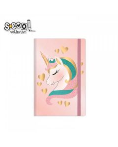 S-COOL Sveska Unicorn, premium tvrdi povez, A6 linije SC1812 - NS30603