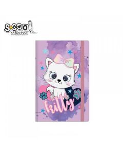 S-COOL Sveska Kitty, premium tvrdi povez, A6 linije SC1814 - NS30605