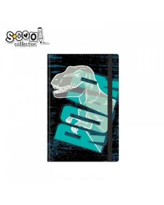 S-COOL Sveska Dino, premium tvrdi povez, A6 linije SC1815 - NS30607
