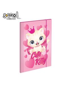 S-COOL Fascikla premium Hologram Cute kitty 31x23.5cm sc2419 - NS32420