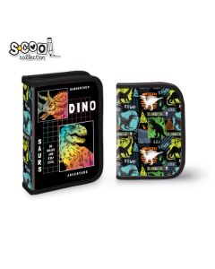 S-COOL Jednodelna puna pernica sa dva flepa SC2438