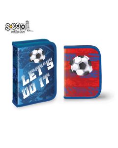 S-COOL Jednodelna puna pernica sa dva flepa SC2442