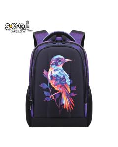 S-COOL Ranac ojačana leđa sa čvrstim prednjim đžepom Bird 40*29*14cm SC2951 - NS34012