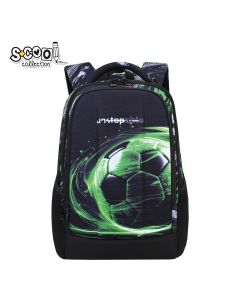 S-COOL Ranac ojačana leđa sa čvrstim prednjim džepom Green football  40*29*14cm SC2954 - NS34013