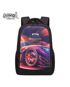S-COOL Ranac ojačana leđa sa čvrstim prednjim džepom Race car 40*29*14cm SC2955 - NS34043