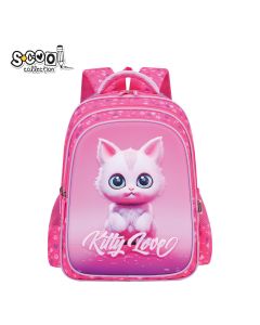 S-COOL Ranac ojačana leđa 3D EVA kitty love 42*30*22cm SC2993 - NS34045