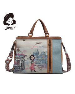 TAŠNA DAMSKA JANET FLOWERY CITY J-020B 41*6.5*31