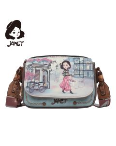TAŠNA DAMSKA JANET FLOWERY CITY  J-029C 24*6*18
