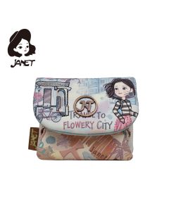 NOVČANIK DAMSKI JANET FLOWERY CITY JW-011A 2025 11*4*10