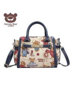 HENNY BEAR Tašna damska H-041 meta bear 32x16x21 - NS34327
