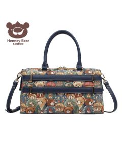 HENNY BEAR Tašna damska H-1111 green bear 35.5x14x20 - NS34356