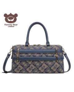 HENNY BEAR Tašna damska H-1111 shadow bear blue 35.5x14x20 - NS34359