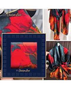 CHARMLINE EŠARPA U POKLON KUTIJI 85*180CM SATIN CL024