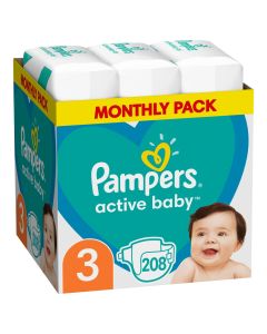 PAMPERS Pelene Monthly pack S3 MSB 6-10 kg 208 kom. - NT4704