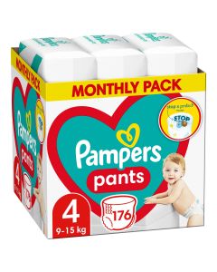 PAMPERS Pelene Pants Monthly pack S4 MSB 9-15 kg 176 kom. - NT4707