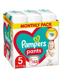 PAMPERS Pelene Pants Monthly pack S5 MSB 12-17 kg 152 kom. - NT4708