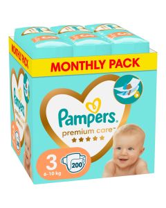PAMPERS Pelene Monthly pack Premium S3 MSB 6-10 kg 200 kom. - NT4764