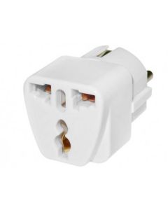 Adapter strujni US/UK na EURO priključak beli