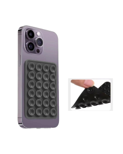 Octobuddy sticker dvostrani tamno sivi