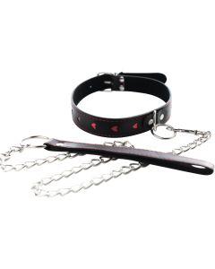 Ogrlica srce sa povodcem Heart Collar and Leash - ff001035