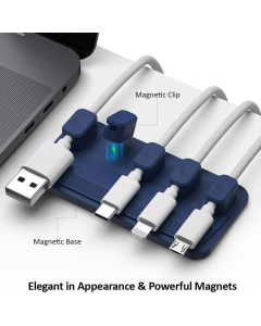 Organizer za kablove magnetni plavi - 614471