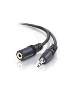 E-GREEN Kabl audio 3.5mm - 3.5mm M/F (produžni) 3m crni - OST03411