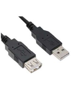 E-GREEN Kabl USB A - USB A M/F (produžni) 3m crni - OST03429