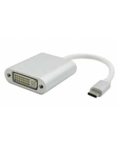 FAST ASIA Adapter - konvertor USB 3.1 tip C (M) - DVI (F) srebrni - OST03525