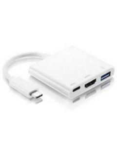 FAST ASIA Adapter - konvertor USB 3.1 tip C - USB 3.0 + HDMI + tip C - OST03526