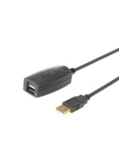 E-GREEN Kabl sa pojačivačem USB A - USB A M/F 5m crni - OST03722