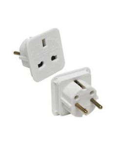 E-GREEN Adapter Euro utikač - UK utičnica bela