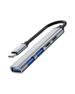 FAST ASIA Adapter USB 3.1 tip-C na 3xHUB 3.0+TIP C+ PD
