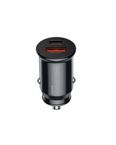 REMAX Auto punjač adapter USB A + Type-C 30W RCC231, crna - OST05536