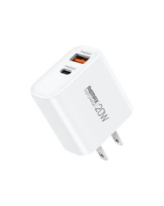 REMAX Kućni fast punjač Kiddy 1xUSB3.0+1 xTIP C 20W RP-U120, bela - OST06544