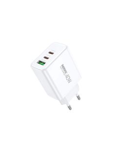 REMAX Fast Punjač Kiddy 1xUSB 3.0 + 2xTIP C 20W RP-U123, bela - OST07090