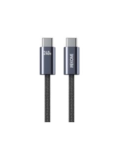 WEKOME WDC-23 Kabl 3.1 USB tip C M/M 1m za Super brzo punjenje 240W/480Mbps, crni