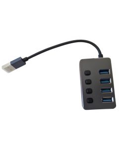 E-GREEN USB 3.1 tip C - HUB Superbrzi 4port USB 3.0 sa prekidacima