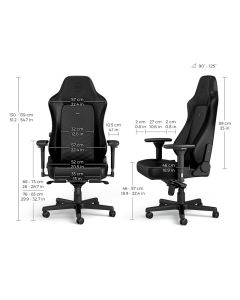 NOBLECHAIRS Gejmerska stolica Hero, crna - OST07778