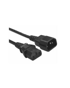 E-GREEN Naponski kabl C13 - C14 (UPS - PC) 1.8m, crna