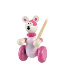 Orange tree toys - Drvena guralica na štapu - miš - OTT02118
