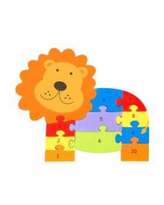 Orange tree toys - Drvene puzzle - lav sa brojevima - OTT05599