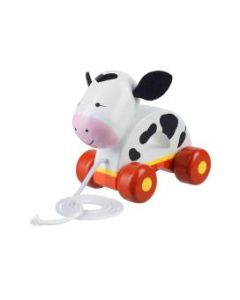 Orange tree toys - Drvena vozalica - krava na povlačenje - OTT09155