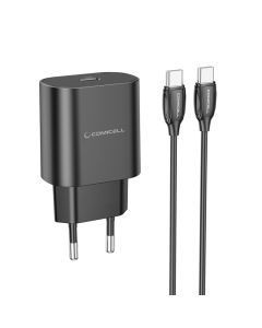 COMICELL Punjač Superior CO-DC24 Fast PD 25W 3A Type C na Type C, crna - P1009