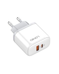 LDNIO Kućni punjač A2526C Fast 3A/45W PD+QC3.0 Type C-Type C, bela - P1089